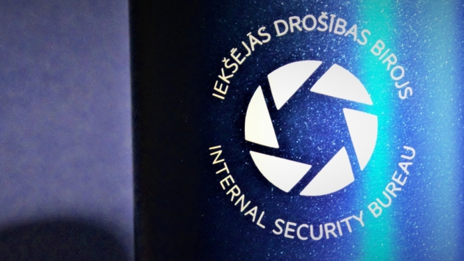 Attēls ar Iekšejās drošības biroja logo
