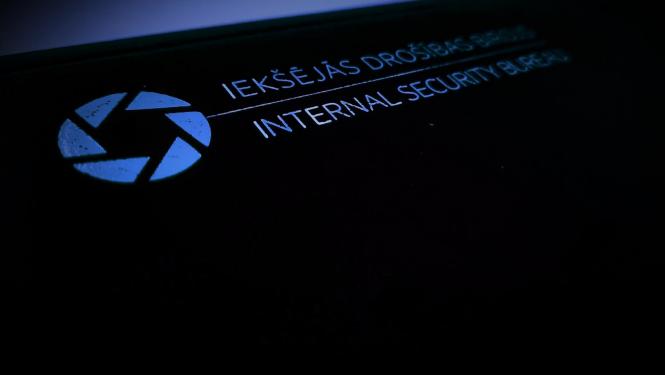 Attēls ar Iekšējās drošības biroja logo