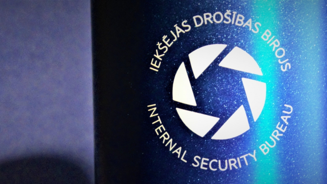 Attēls ar Iekšejās drošības biroja logo
