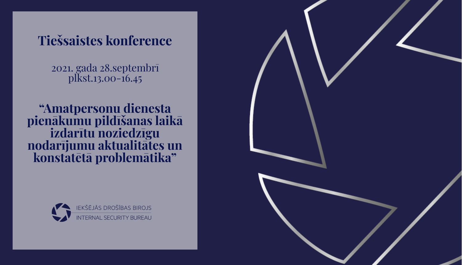 Attēls ar informāciju par konferenci